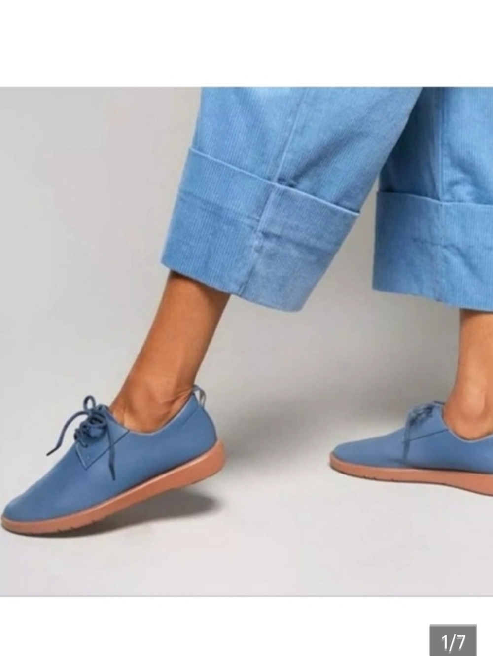 Ponto Blue Recycled Leather Oxford